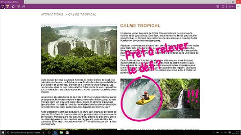Microsoft Edge - Annotation d'une page web